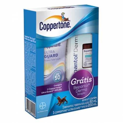Kit Protetor Solar Coppertone FPS50 Ultraguard 200ml + Grátis Bepantol Derma 50ml