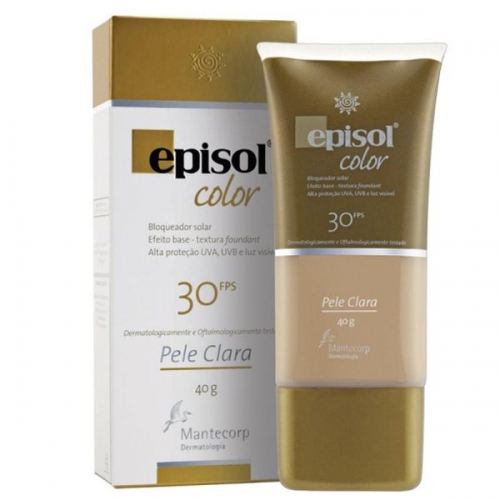 Protetor Solar Episol Color Pele Morena Mais FPS30 40g