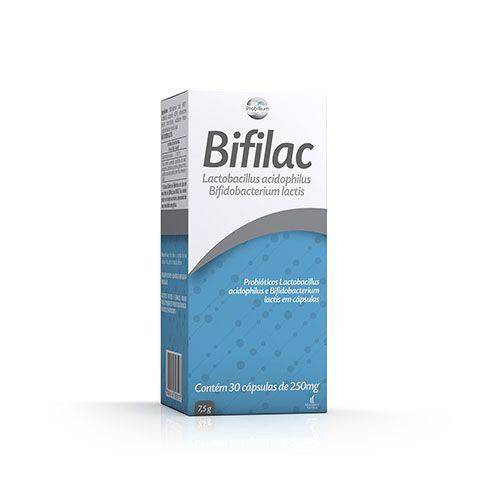 Bifilac 250mg, caixa com 30 capsulas
