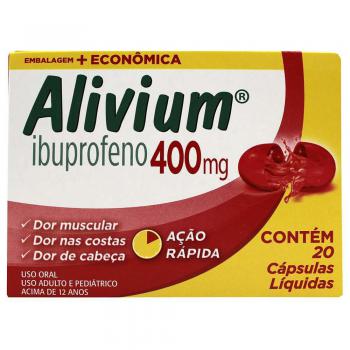 Alivium 400mg 20 capsulas