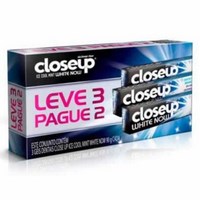 Creme Dental Close UP White Now Ice Mint 90g Com 3 Unidades