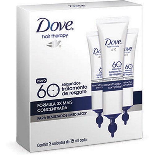 Creme Tratamento Dove Reconstrucao Completa Com 3 15ml