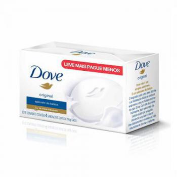 Sabonete Dove Branco 90g 4 unidades