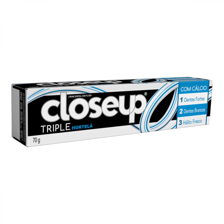 Creme Dental Close-Up Triple Hortela 70g