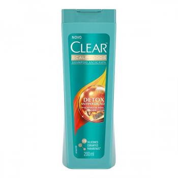 Shampoo Clear Anticaspa Detox Antipoluicao 200ml