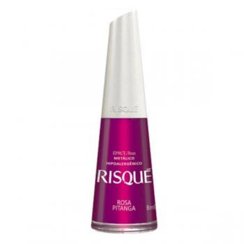 Esmalte Risque Metalico Rosa Pitanga 8ml