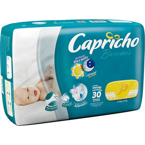 Fralda da Capricho Bummis Economica P com 30 unidades