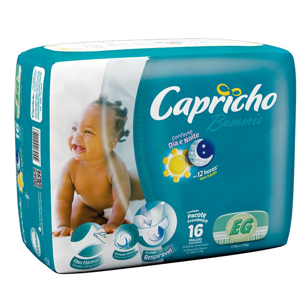 Fralda Capricho Bummis Economica EG 16 Unidades