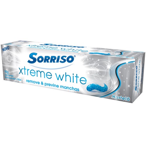 Creme Dental Sorriso Xtra White Hortela 90g