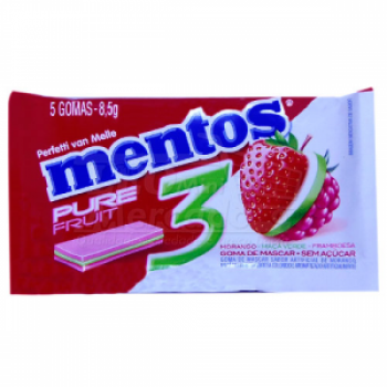 Chiclete Mentos Pure Fruit 8,5g