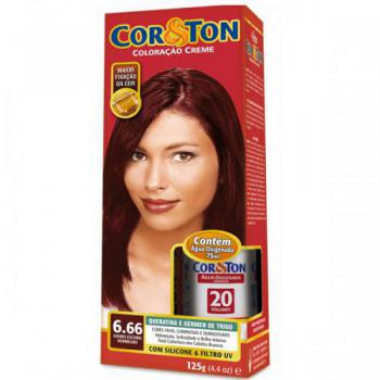 Tintura Cor&Ton 6.66 Vermelho Carmim Niely