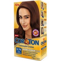Tintura Cor&Ton Kit 5.74 Marrom Acobreado