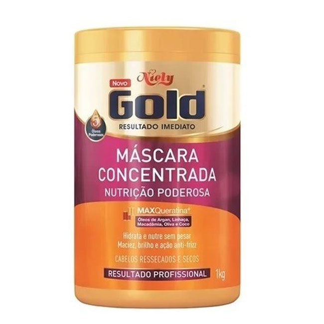 Creme De Tratamento  Niely Gold Nutrição Absoluta 1kg