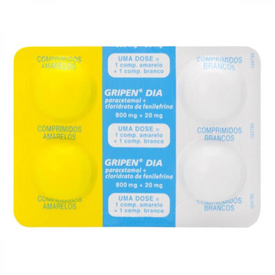 GRIPEN DIA COM 4 COMPRIMIDOS
