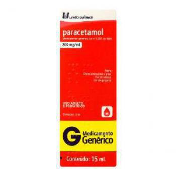Paracetamol União Química 200mg/mL 15ml