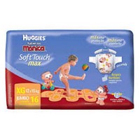 Fralda Turma da Mônica Soft Touch XG Com 16 Unidades