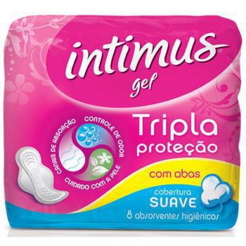 Absorvente Intimus básico suave com abas 8 unidades