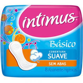 Absorvente intimus basico suave sem abas