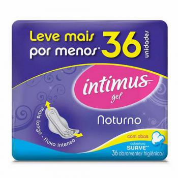 Absorvente Intimus Noturno Suave com Abas 36 Unidades