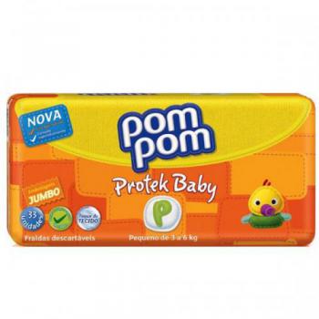 Fralda Pom Pom Protect Baby Economica P 33 Unidades