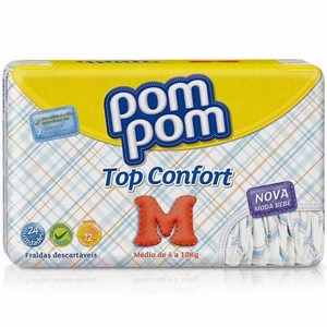 Fralda Pom Pom Total Confort Pratica M Com 24 Unidades