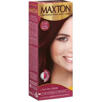 Tinta de Cabelo Maxton Vermelho Borgonha 4.66