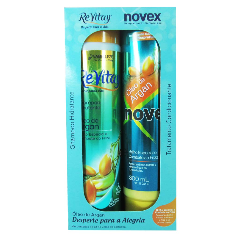 Kit Shampoo e Condicionador Novex Óleo de Argan 300ml