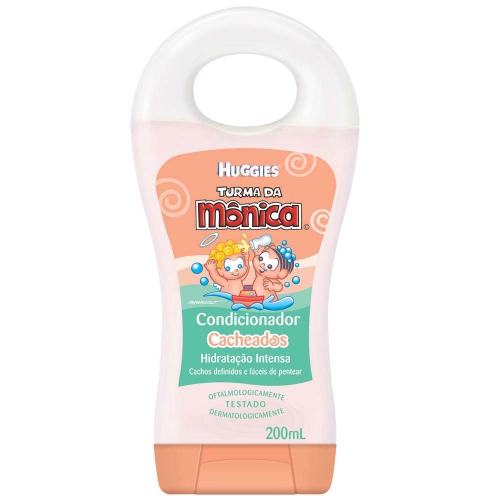 Condicionador Infantil Huggies Turma da Monica Cabelos Cacheados 200ml