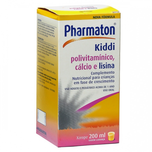 Pharmaton Kiddi Xarope Infantil Sabor Laranja 200ml