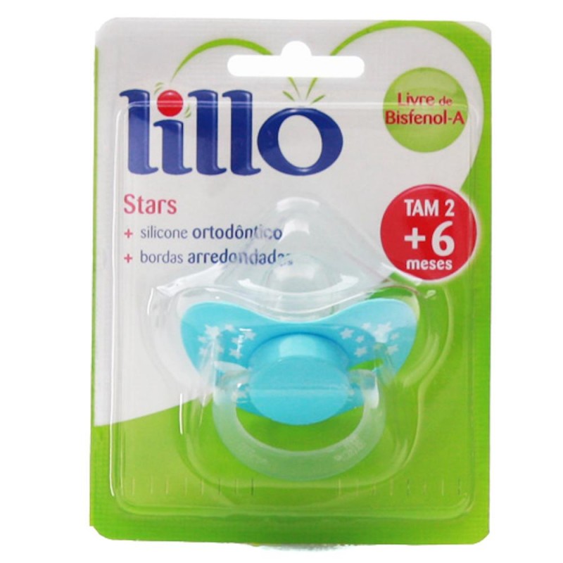 Chupeta Lillo Magia Ortodontica Silicone Azul Tamanho 2