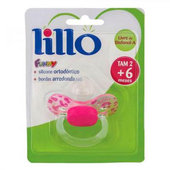 Chupeta Lillo Funny Estilo 604930 Tamanho 2 Rosa