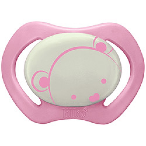 Chupeta Ortodontica Design Glow Tamanho 2 Rosa