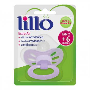 Chupeta Lillo Roxa Fortes Redondo Silicone