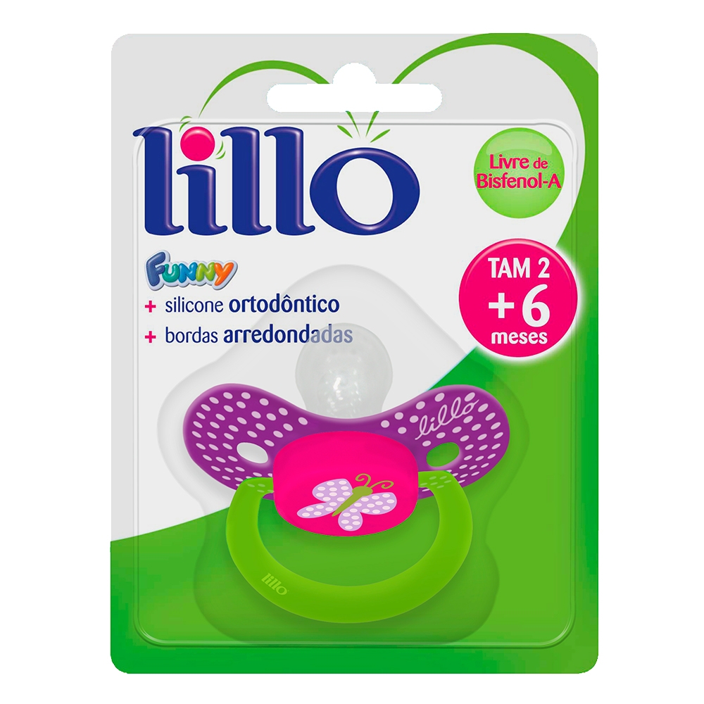 Chupeta Lillo Funny Orto Silicone