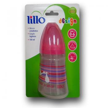 Mamadeira lilo desing rosa 180ml