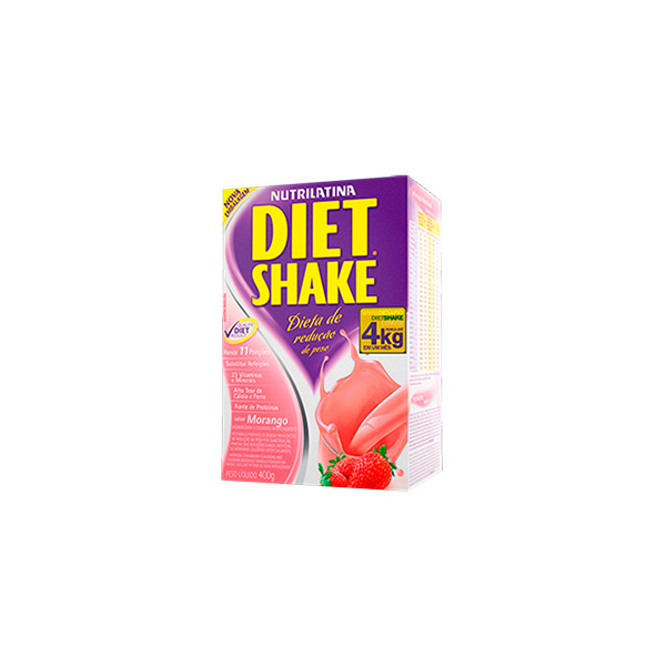 Diet Shake Crocante Morango 400g
