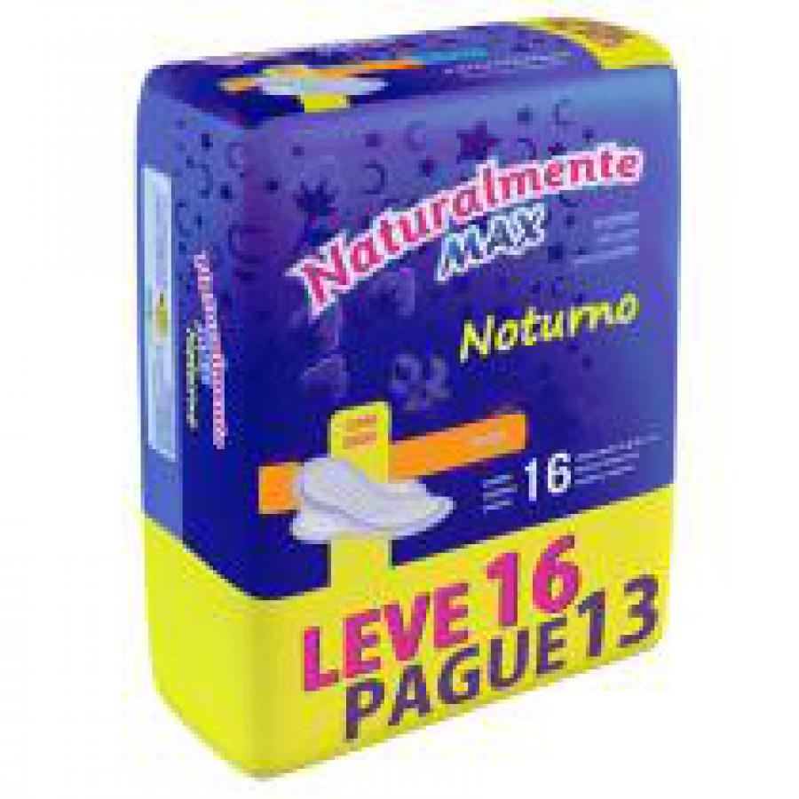Absorvente Naturalmente Max Noturno com Abas LV16PG13