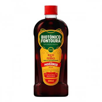 Biotonico Fontoura 400mL de solucao de uso oral, morango