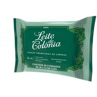 Lenço umidecido leite de colonia