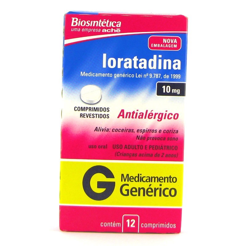 Loratadina 10mg 12 comprimidos