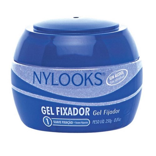 Gel Fixador Mega Azul NY. Looks 250g