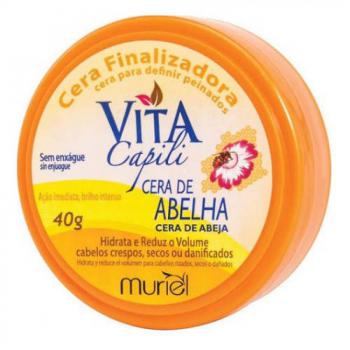 Cera Finalizadora Vita Capili Cera De Abelha Muriel 40g