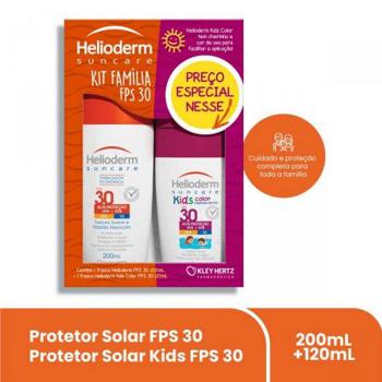 Kit Protetor Solar Familia Helioderm Suncare 200ml