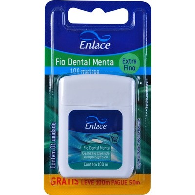 FIO DENTAL ENLANCE MENTA EXTRA FINO 100M