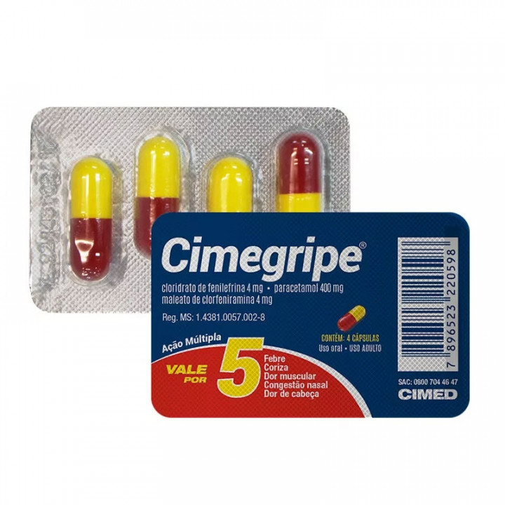 Cimegripe 25x4 Comprimidos