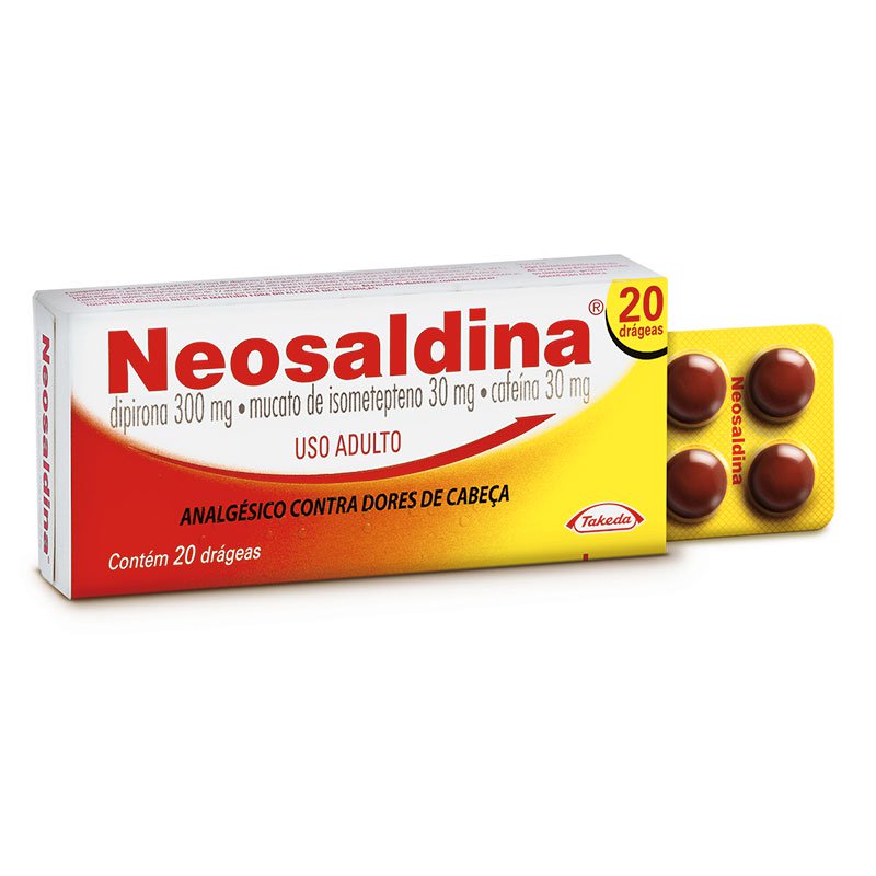 Neosaldina 30mg + 300mg + 30mg 20 drageas