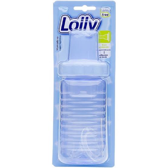 Mamadeira Big Clean Azul Bico de Silicone 340ml