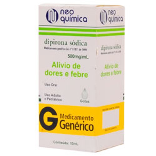 Dipirona Sodica 500mg Gotas 10ml