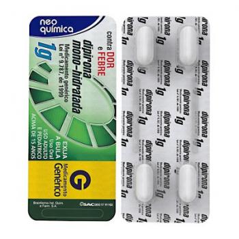 Dipirona Sodica 1G 4 Comprimidos