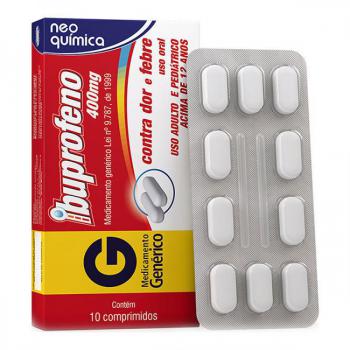 Ibuprofeno Neo Quimica 400mg 10 Comprimidos